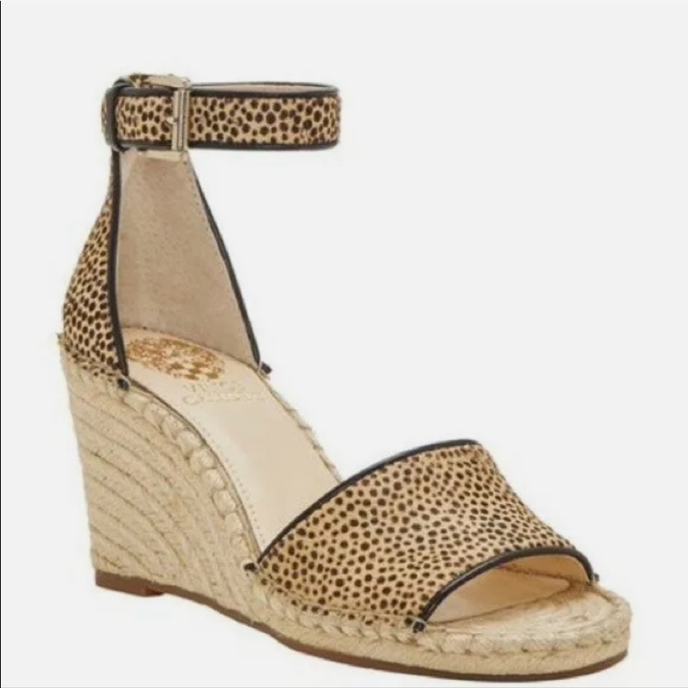 Vince Camuto Leopard Wedges
